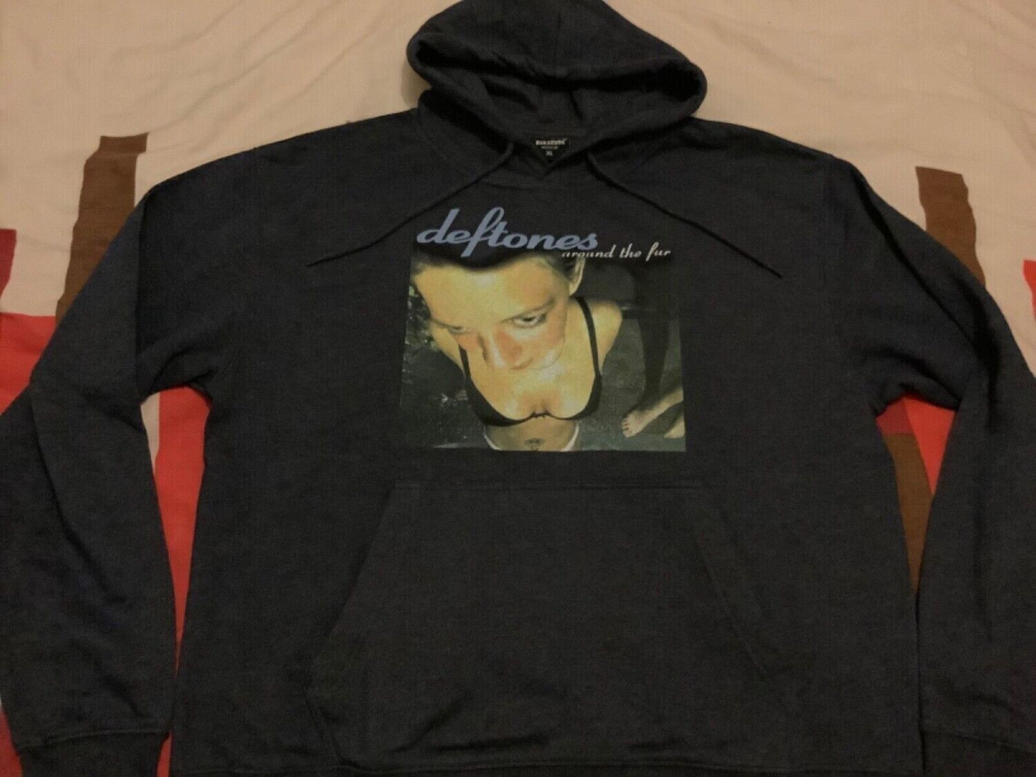 Deftones Around The Fur Navy Blue PULLOVER HOODY HOODIE