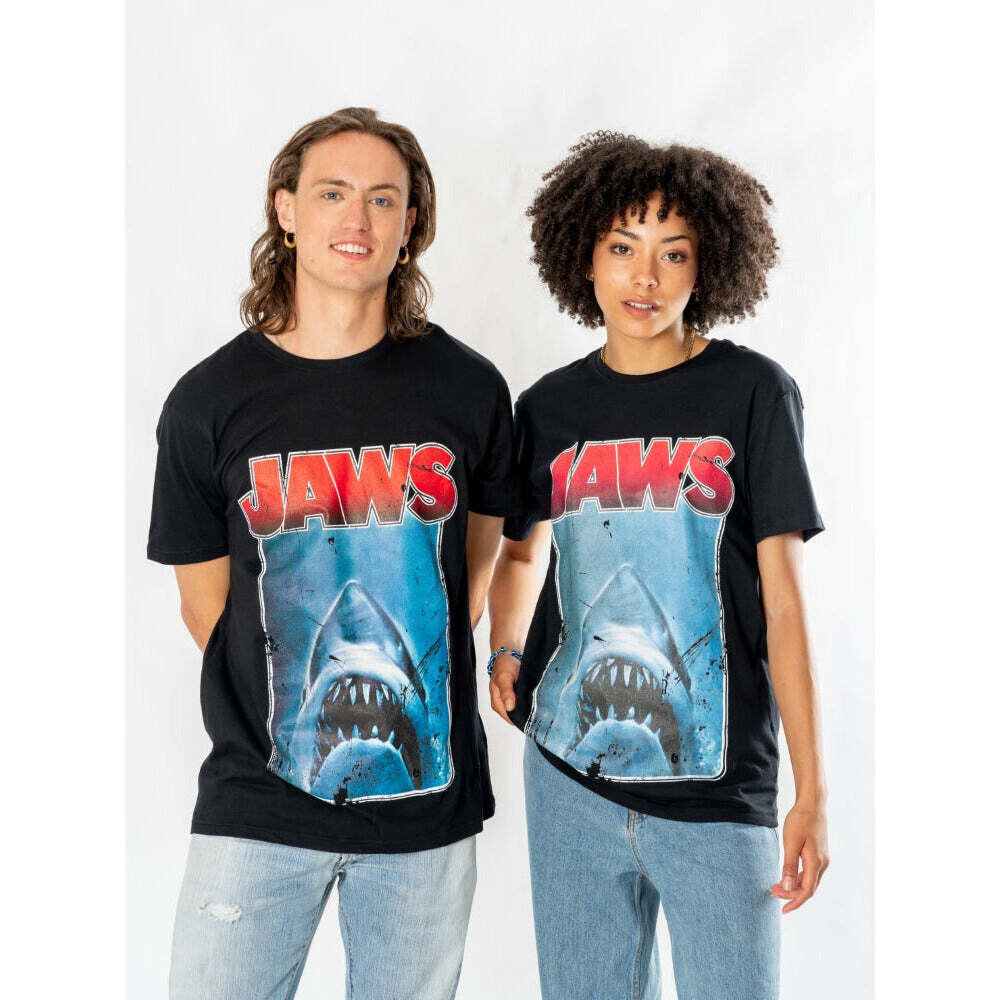 Jaws Film Poster Logo T-Shirt