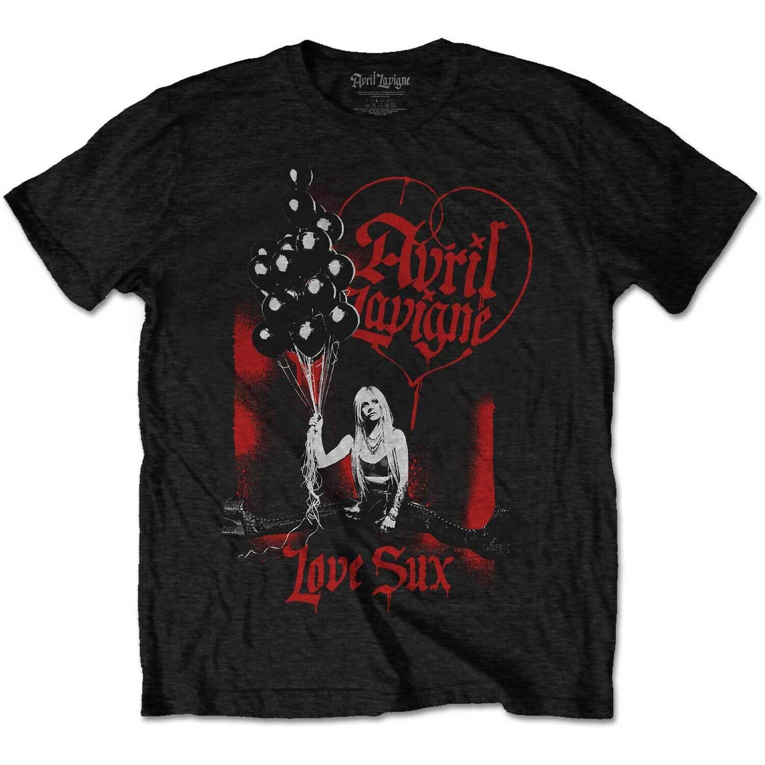 Avril Lavigne Love Sux Baloons T-shirt
