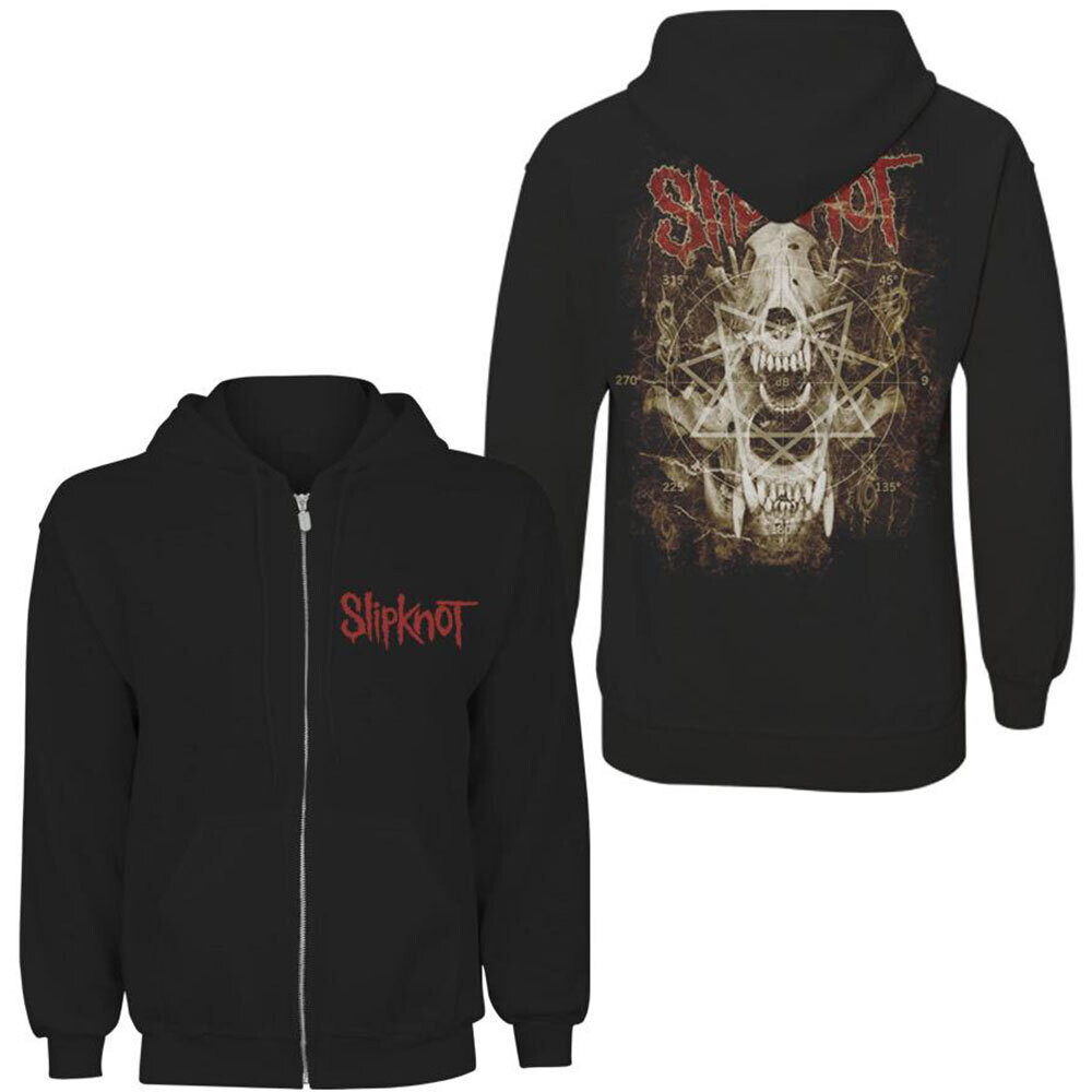 Slipknot Skull Teeth Zip Hoodie Hoody