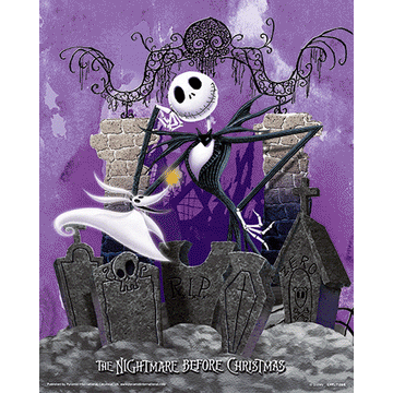 Nightmare Before Christmas 3D Lenticular Picture 8” x 10”