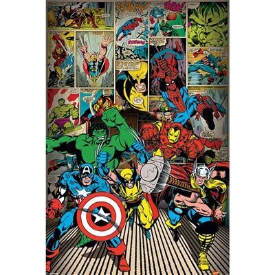 Marvel Here Comes the Heroes Poster