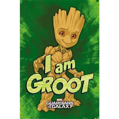 Groot Guardians of the Galaxy I Am Groot Poster out