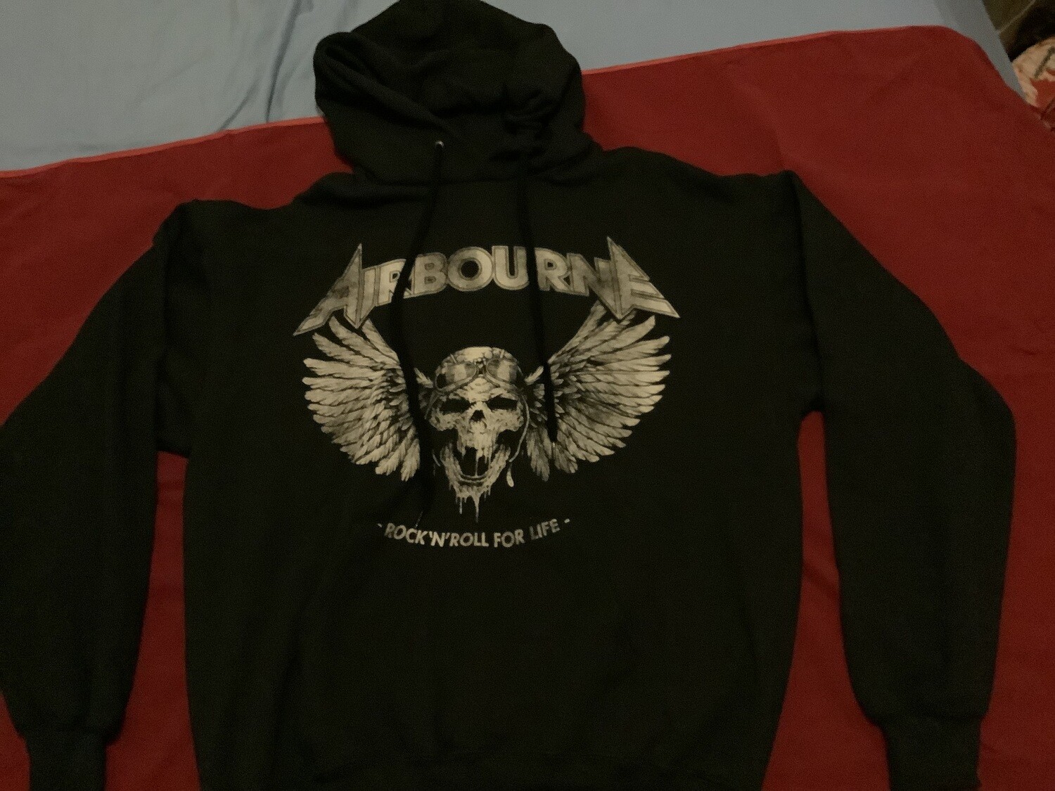 Airbourne Rock &amp; Roll For Life Pullover Hoodie Hoody