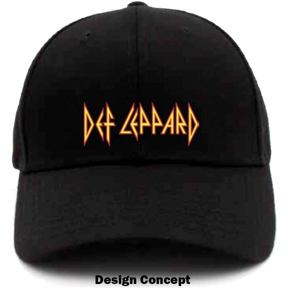 DEF LEPPARD UNISEX BASEBALL CAP: TEXT LOGO