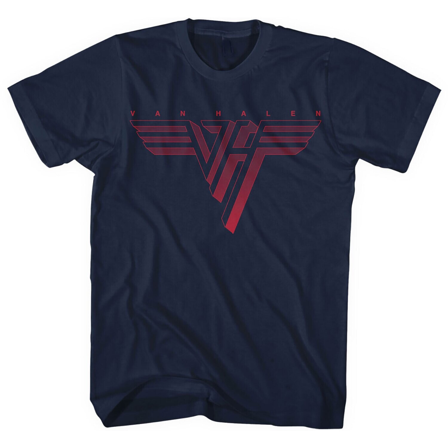Van Halen Red Logo (Navy ) Official Licensed (Plus Size Available ) T-shirt