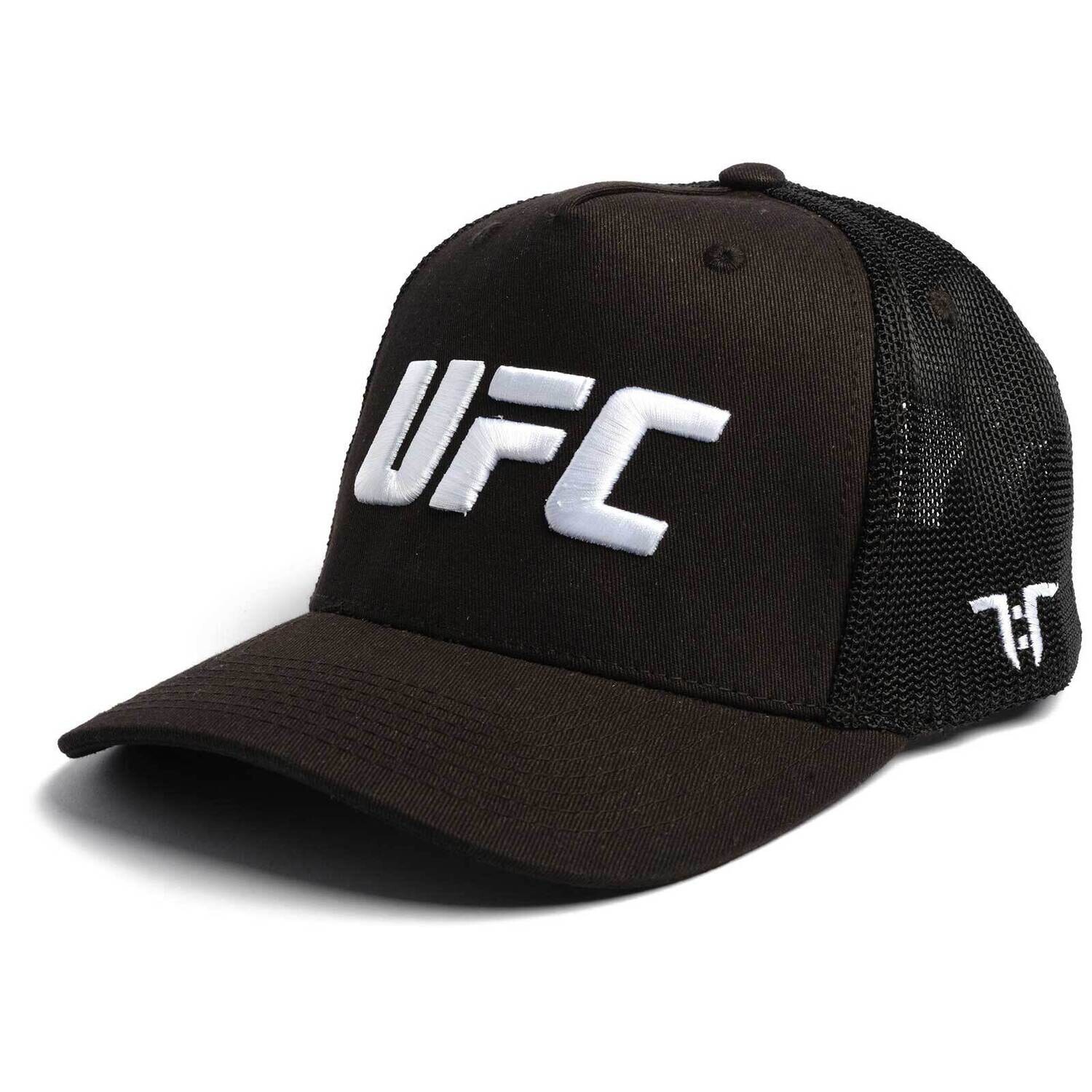 TOKYO TIME UNISEX MESH BACK CAP: UFC WHITE LOGO MESH