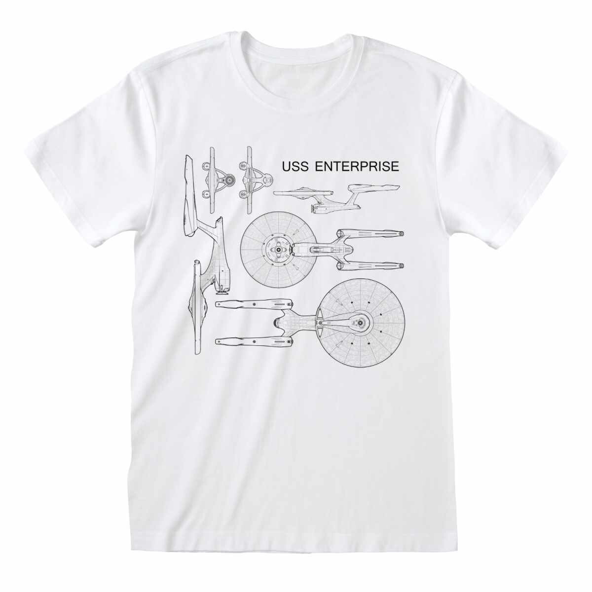 Star Trek – Enterprise Specs White T-shirt