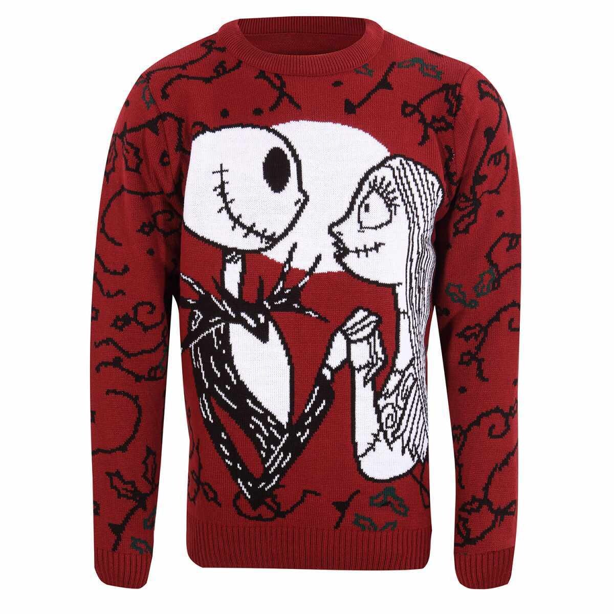 Nightmare Before Christmas -Jack and Sally Knitted Disney Jumper