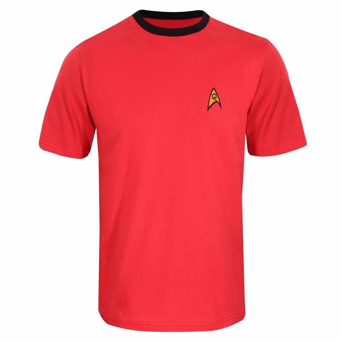 Star Trek Scotty Red Security / Engineering Officer Uniform Ringer T-shirt