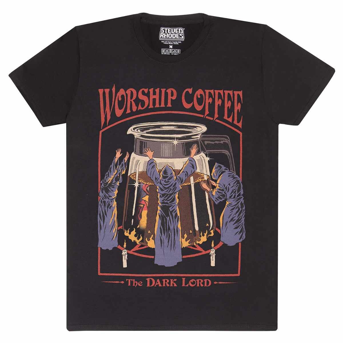 Steven Rhodes Worship Coffee The Dark Lord T-Shirt