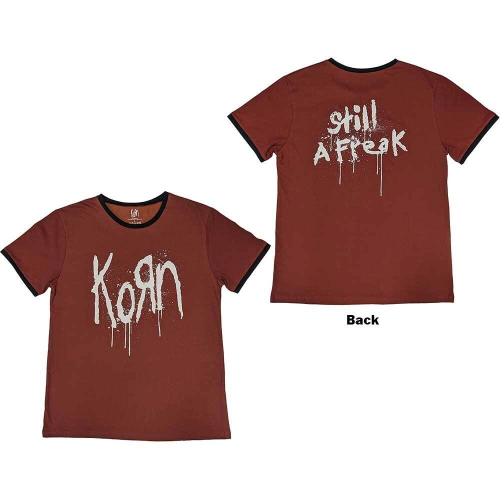 KORN Still A Freak Red Ringer T-shirt
