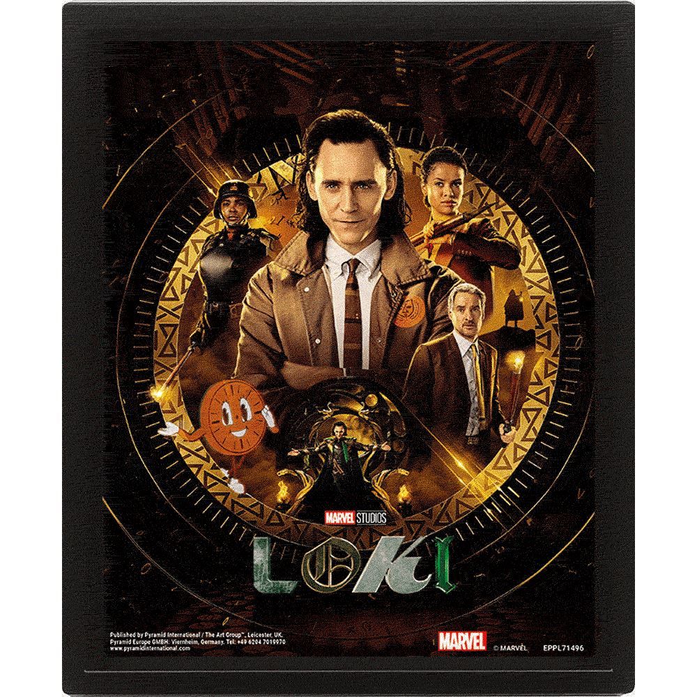 Loki Glorious Purposed Framed 3D Picture 26 x 4 Inches