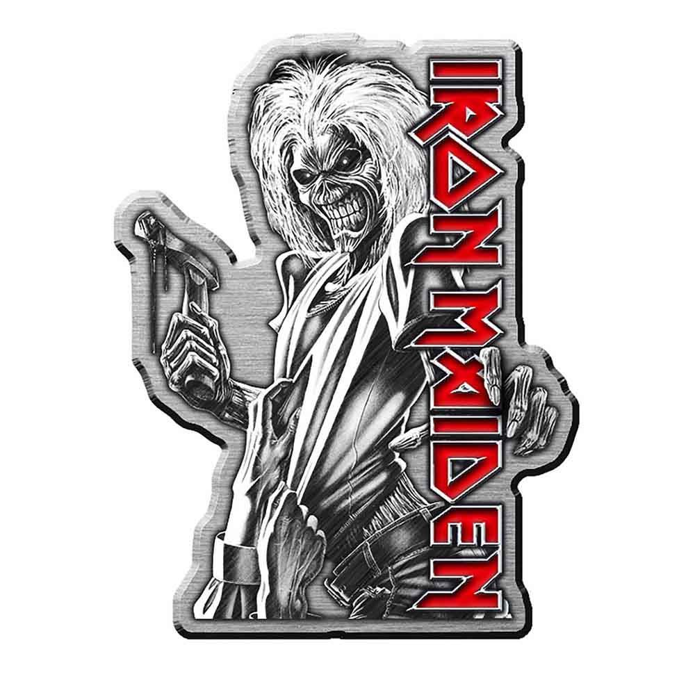 IRON MAIDEN PIN BADGE: KILLERS (ENAMEL IN-FILL)