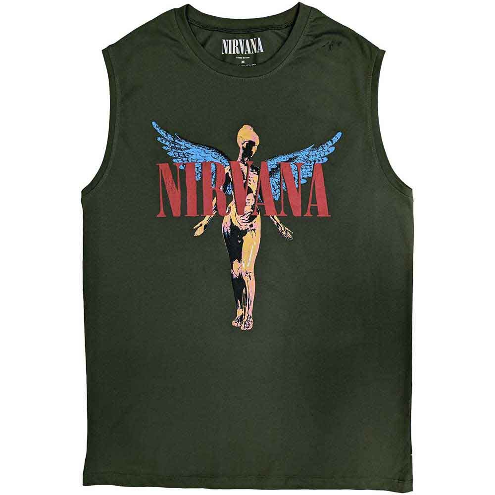 Nirvana In Utero Dark Green Vest Tank Top T-shirt