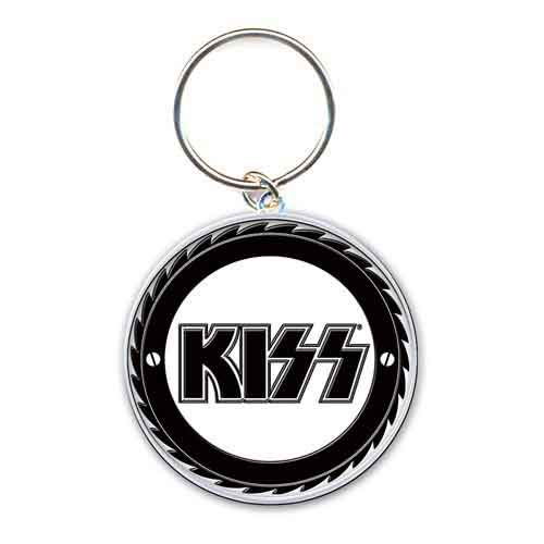 KISS KEYCHAIN: BUZZSAW (ENAMEL IN-FILL)