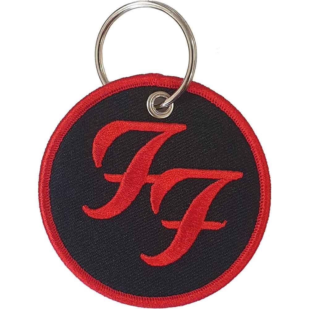 FOO FIGHTERS KEYCHAIN: CIRCLE LOGO (DOUBLE SIDED PATCH)