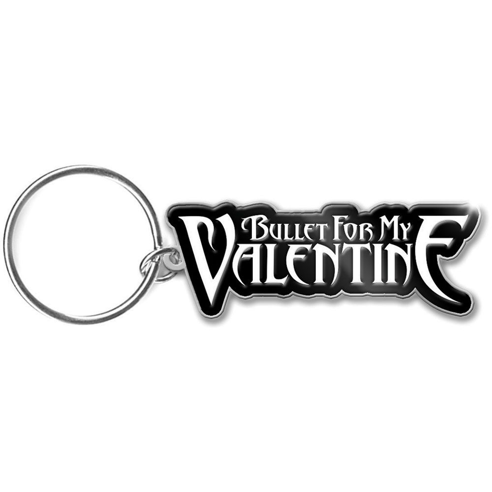BULLET FOR MY VALENTINE KEYCHAIN: LOGO (ENAMEL IN-FILL)