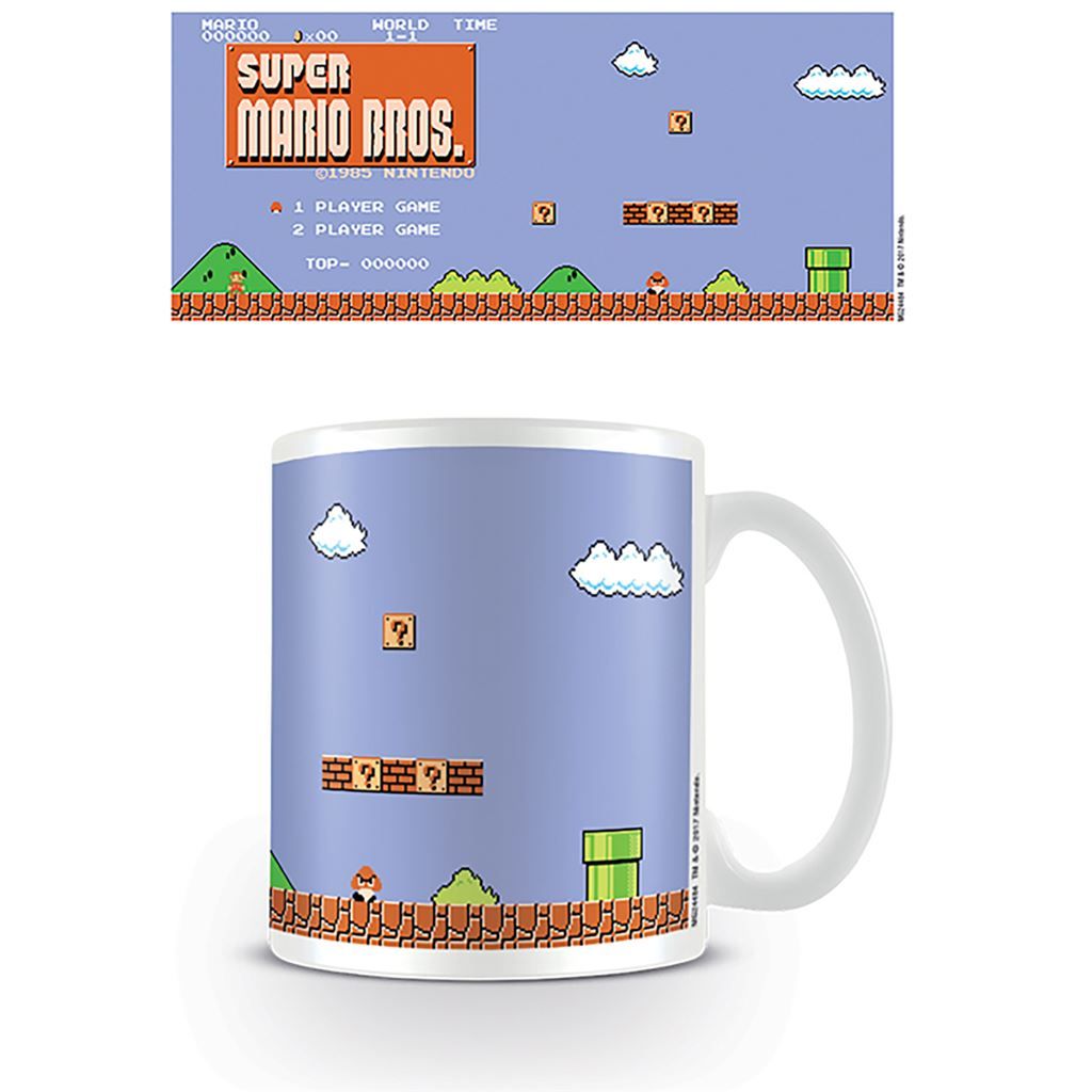 SUPER MARIO (RETRO TITLE) MUG