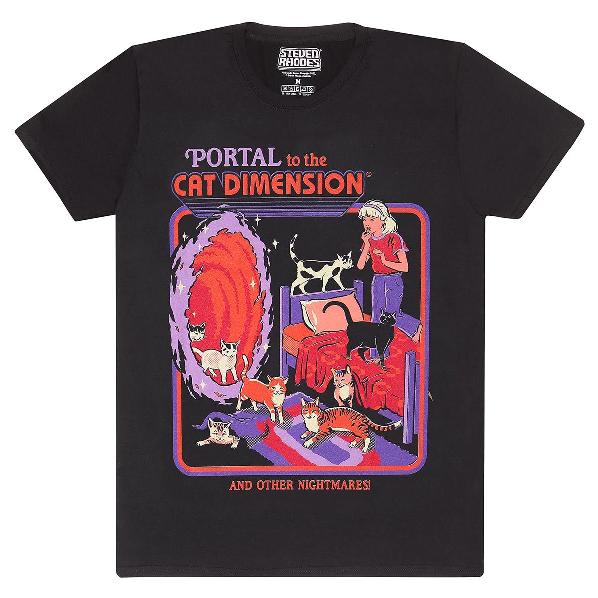 Steven Rhodes Portal to A Cat Dimension T-shirt