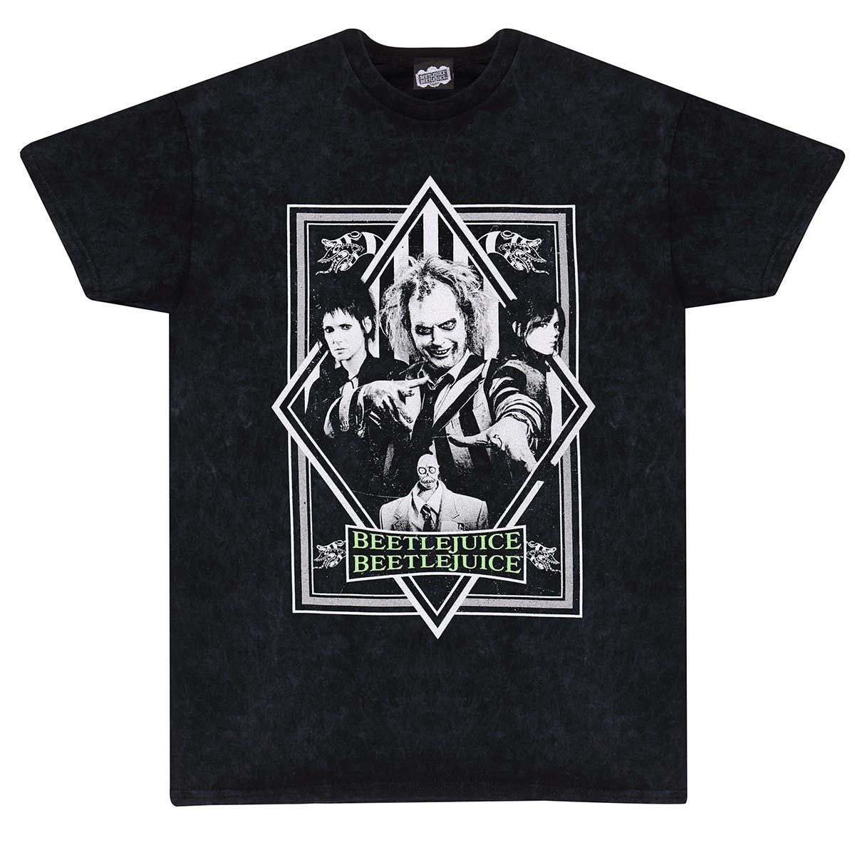 Beetlejuice 2 Black And White Faces Poster T-shirt