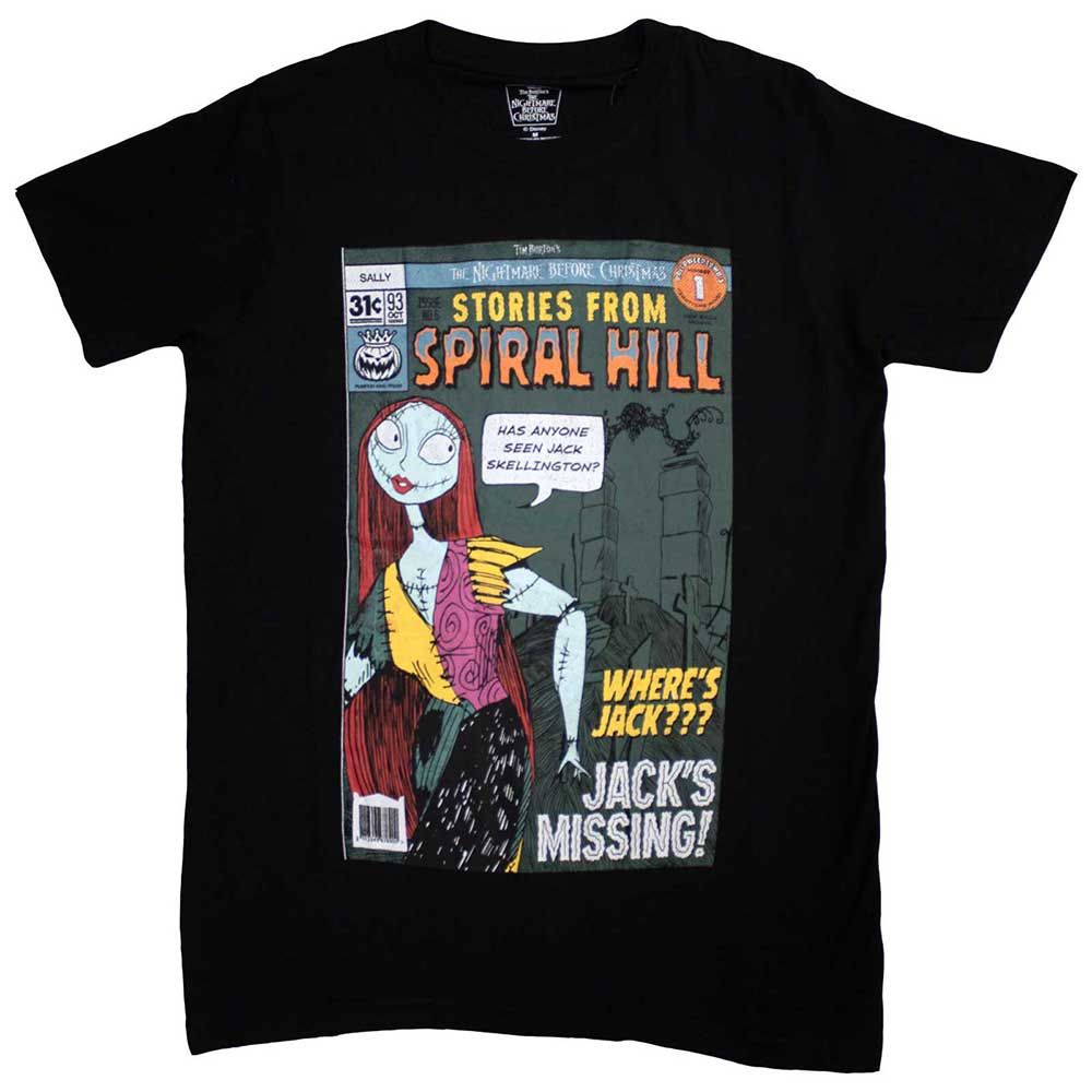 The Nightmare Before Christmas Sally Spiral Hill Comic where’s Jack T-Shirt