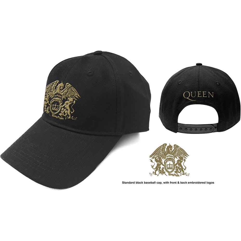 Queen classic Crest Gold Logo Baseball Cap