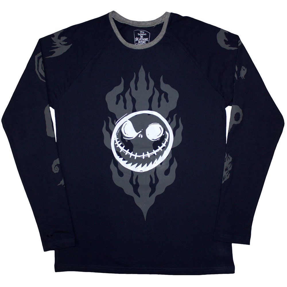 The Nightmare Before Christmas Flaming Jack Long Sleeve T-Shirt