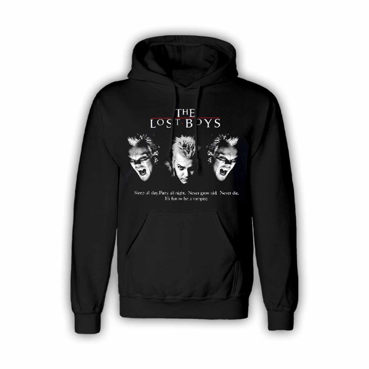The Lost Boys Triple David Vampire Warner Brothers PULLOVER HOODY HOODIE