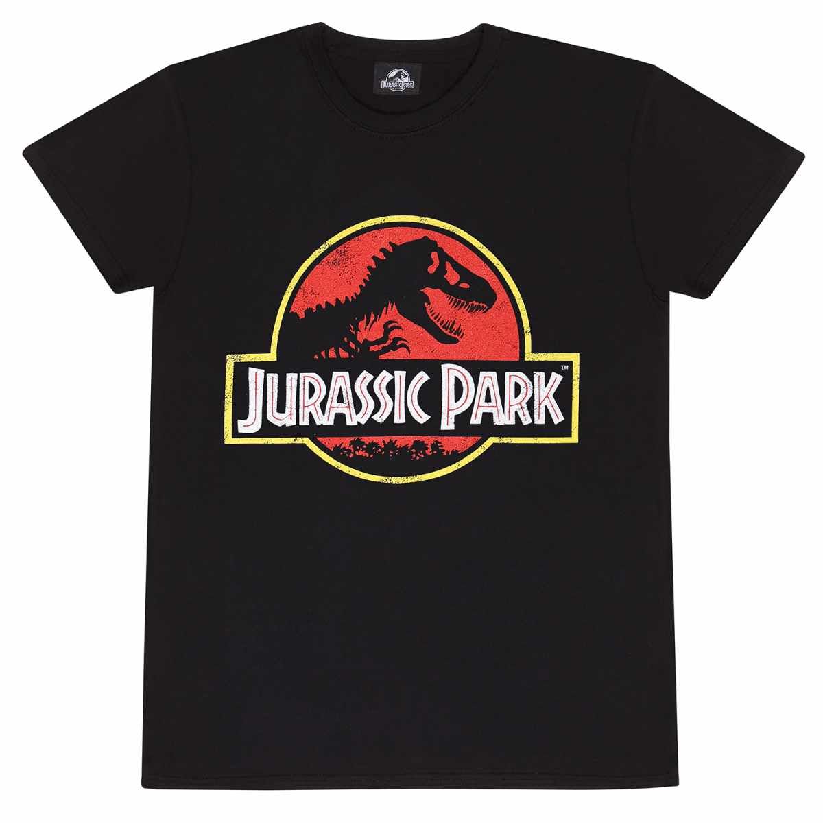 Jurassic Park Film Poster Logo T-shirt(Plus Size Option)
