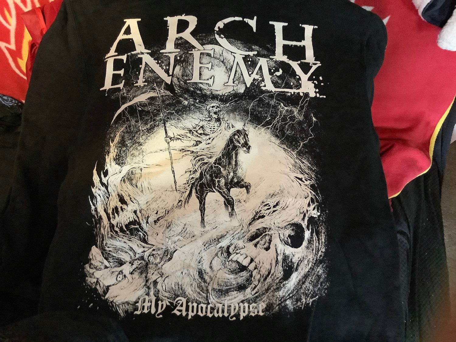 Arch Enemy My Apocalypse Official Zip Zipped HOODY HOODIE (Small Only)