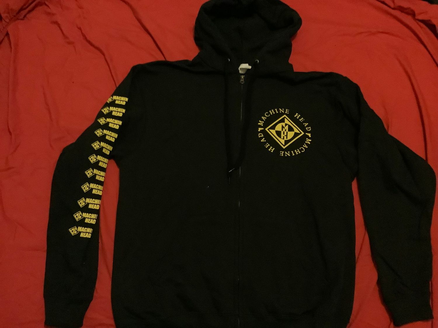 Machine Head MH Logo Full Zip Zipped HOODY HOODIE