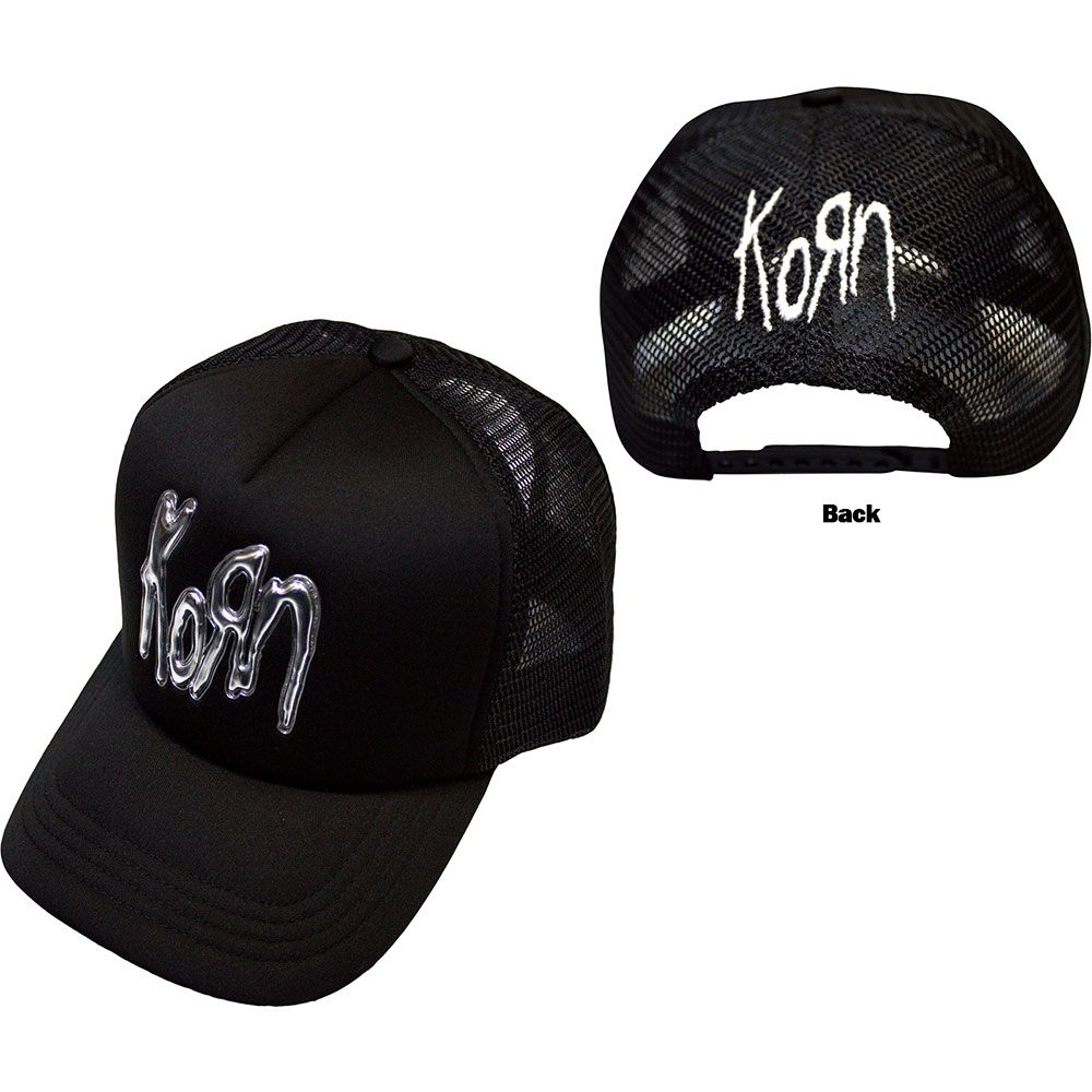 KORN UNISEX MESH BACK CAP: SONIC SILVER LOGO