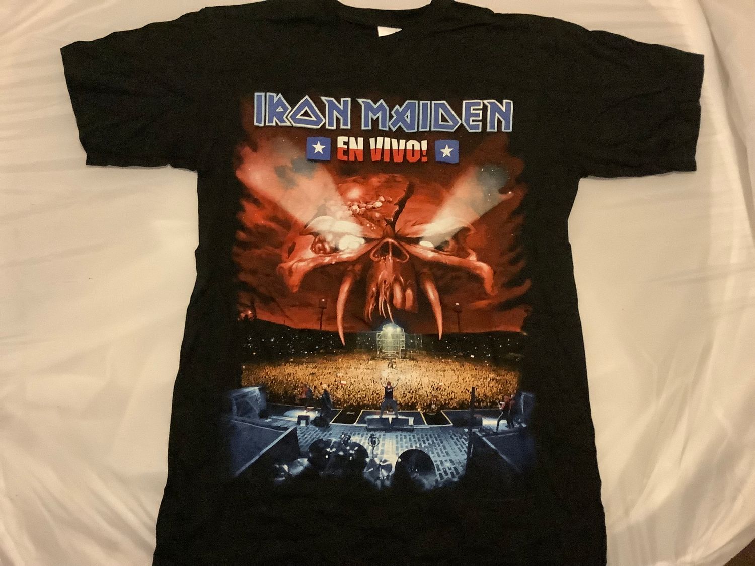 Iron Maiden Final Frontier En Vivo! Tour T-shirt Official (Size Small Only)