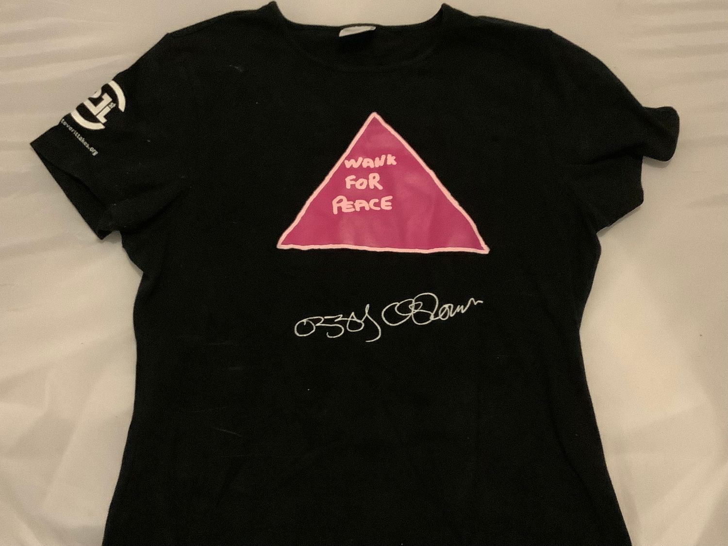 Ozzy Osbourne W@nk For Peace Fitted Ladies Woman T-shir