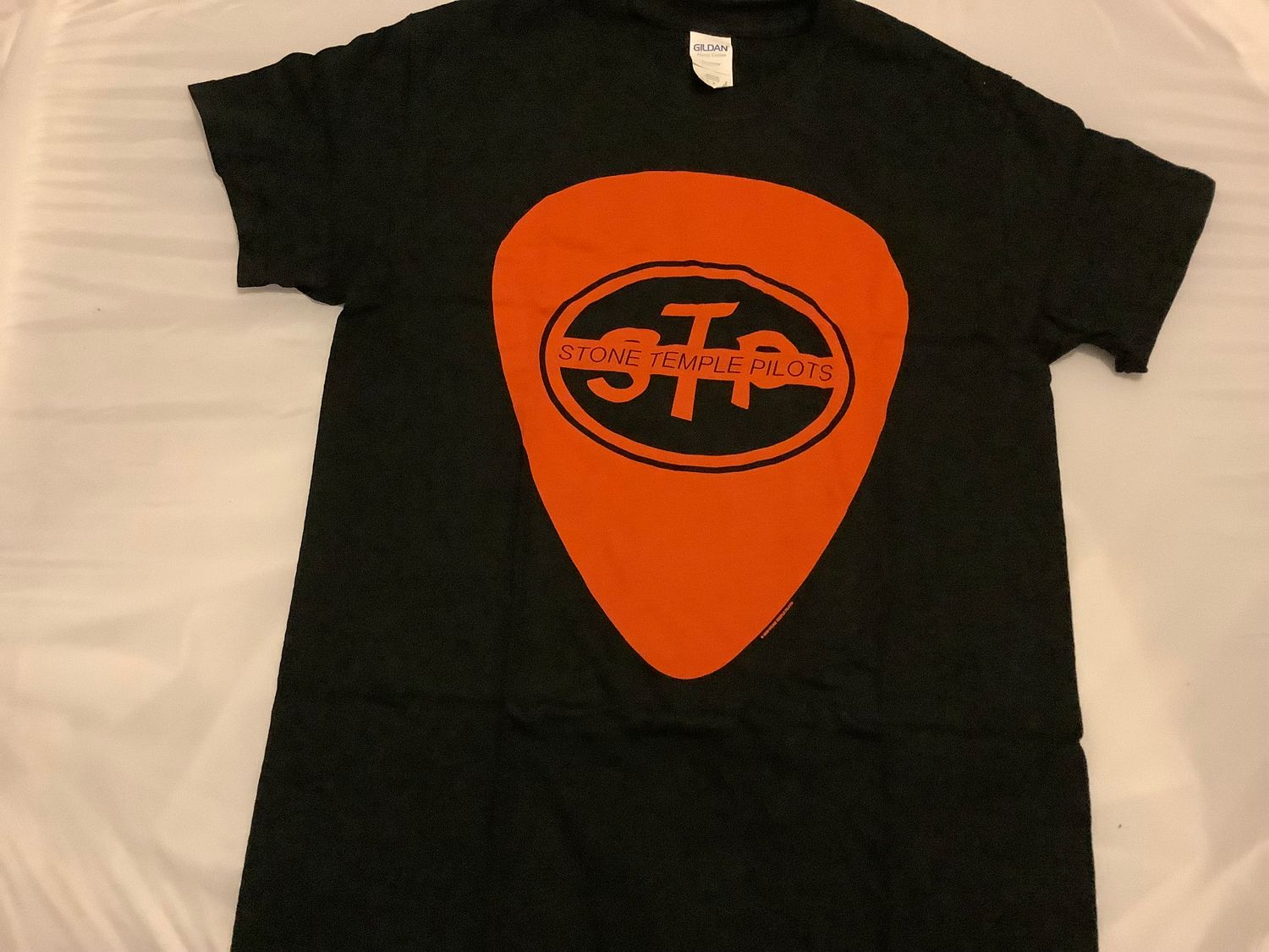 Stone Temple Pilots Orange Plectrum STP Logo T-shirt