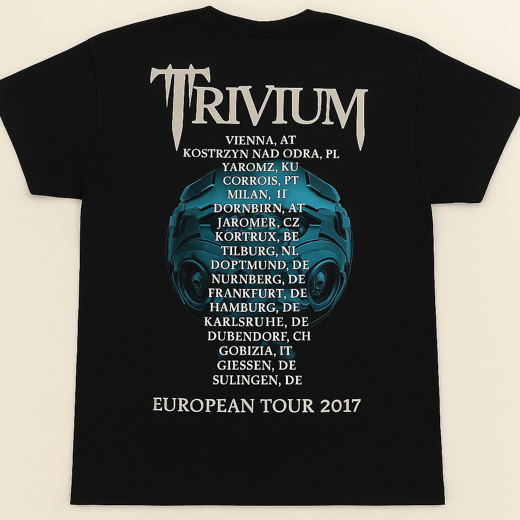 Trivium Silence In The Snow 2017 European Tour T-shir