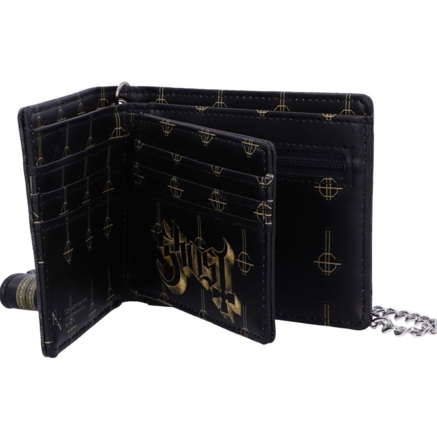 Ghost Gold Meliora Papa Wallet With Chain
