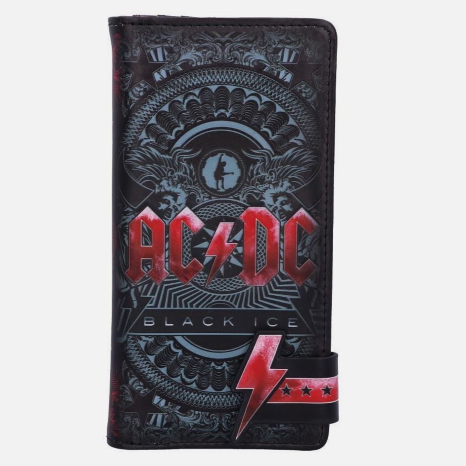 AC/DC Black Ice Logo Embossed Purse