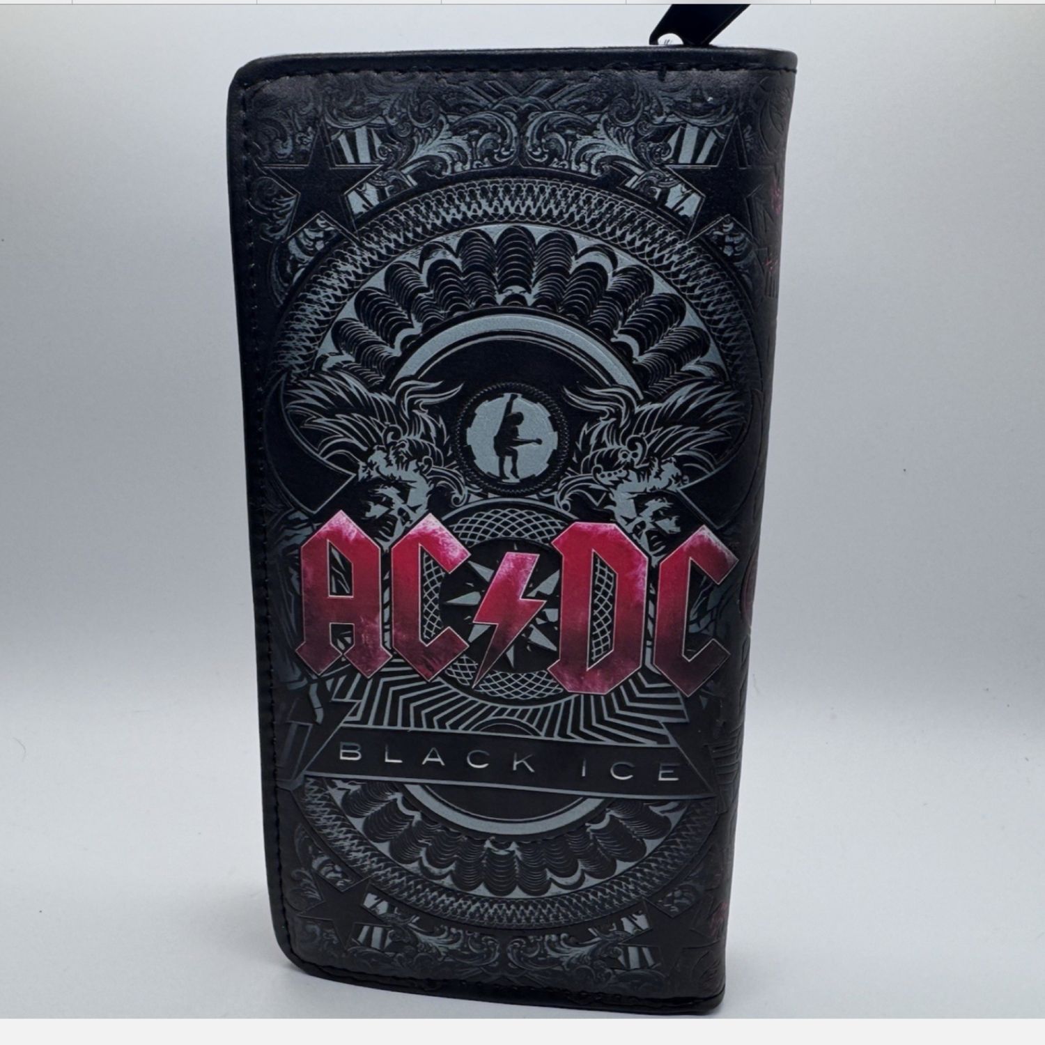 AC/DC Black Ice Logo Embossed Purse