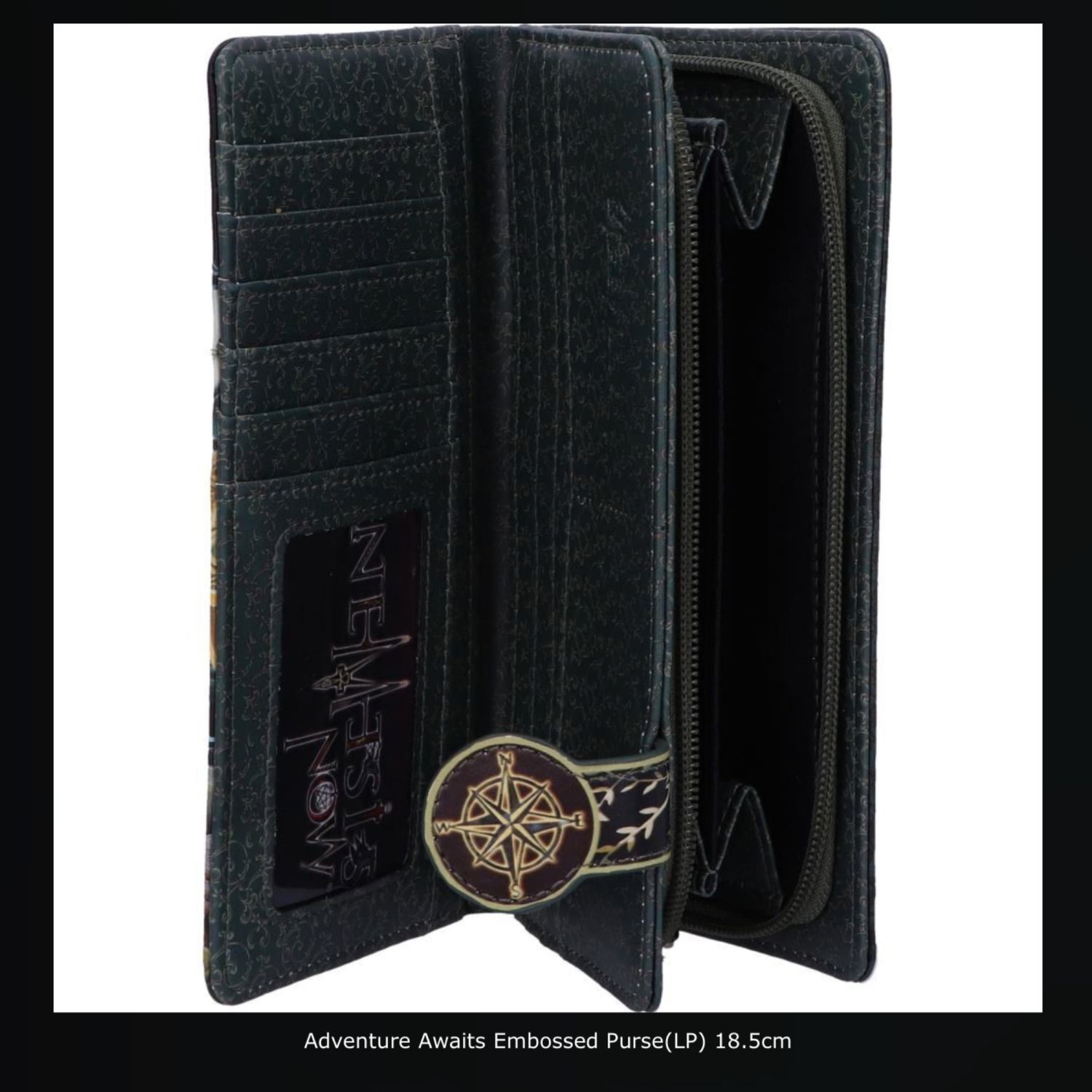 Adventure Awaits Cat Lisa Parker Embossed Purse