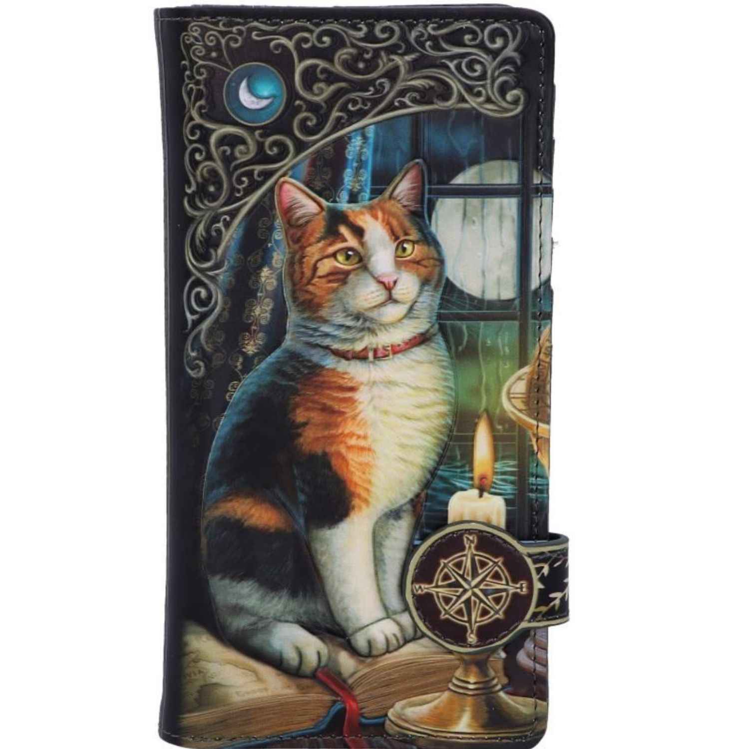 Adventure Awaits Cat Lisa Parker Embossed Purse
