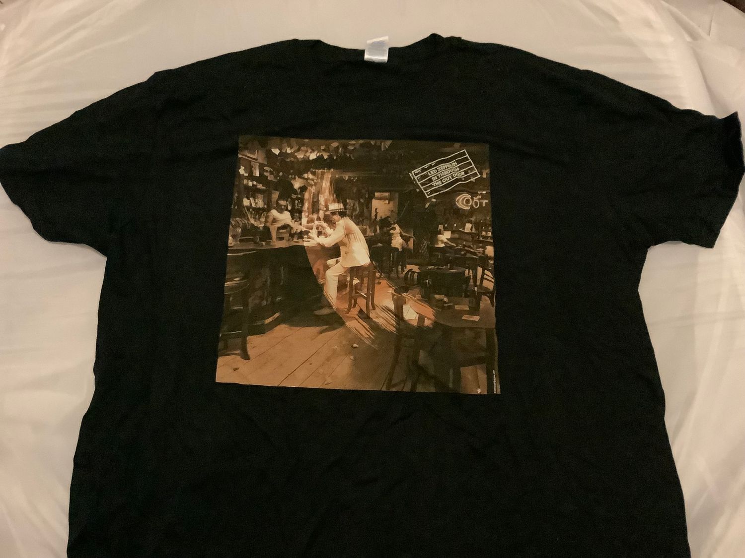 Led Zeppelin In Through The Out Door T-shirt (Size 2XL ONLY)
