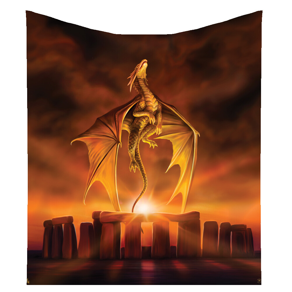 Solstice Dragon Fleece Blanket Throw