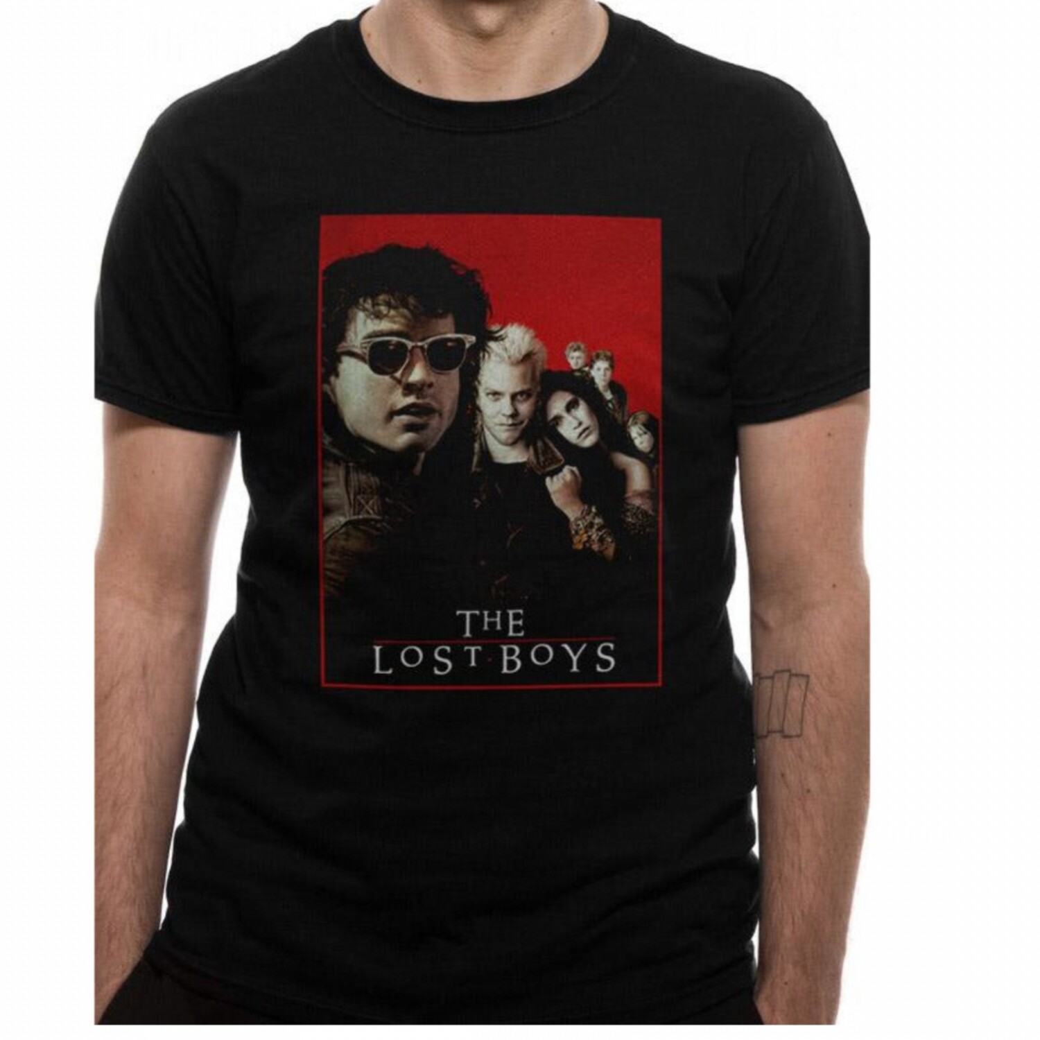 The Lost Boys Film Poster T-shirt Warner Brothers Vampire Official Licensed