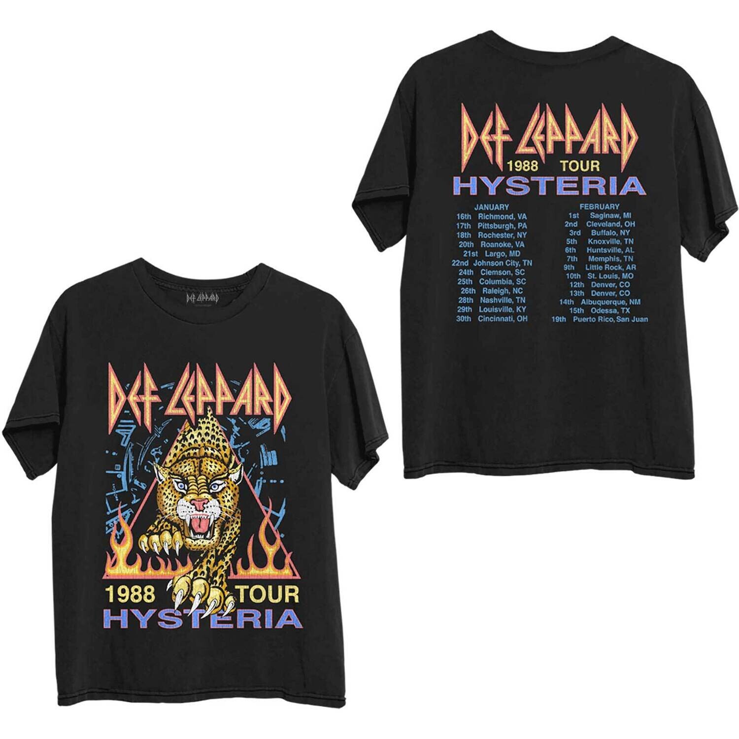 Def Leppard Hysteria’88 Tour T-shirt