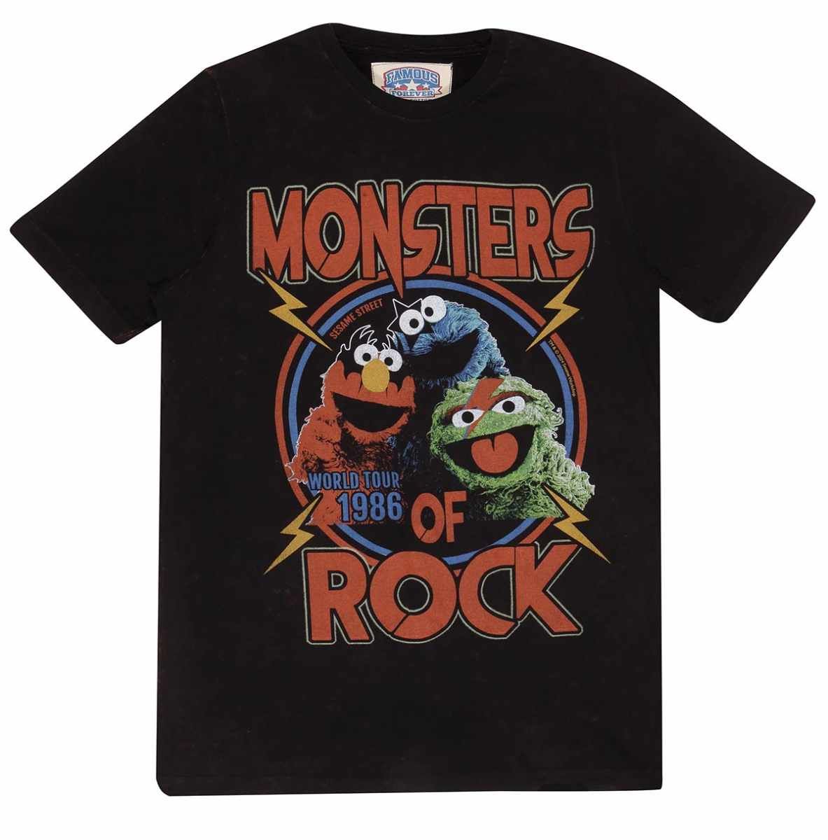 Monsters Of Rock Sesame Street Cookie Monster T-Shirt