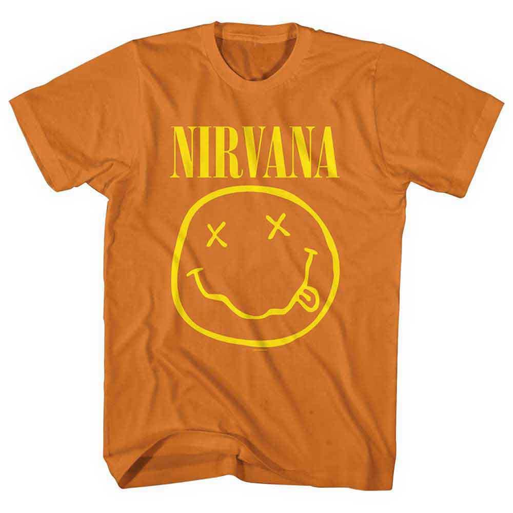 NIRVANA HAPPY F ace (Orange) Child Size Children’s T-shirt