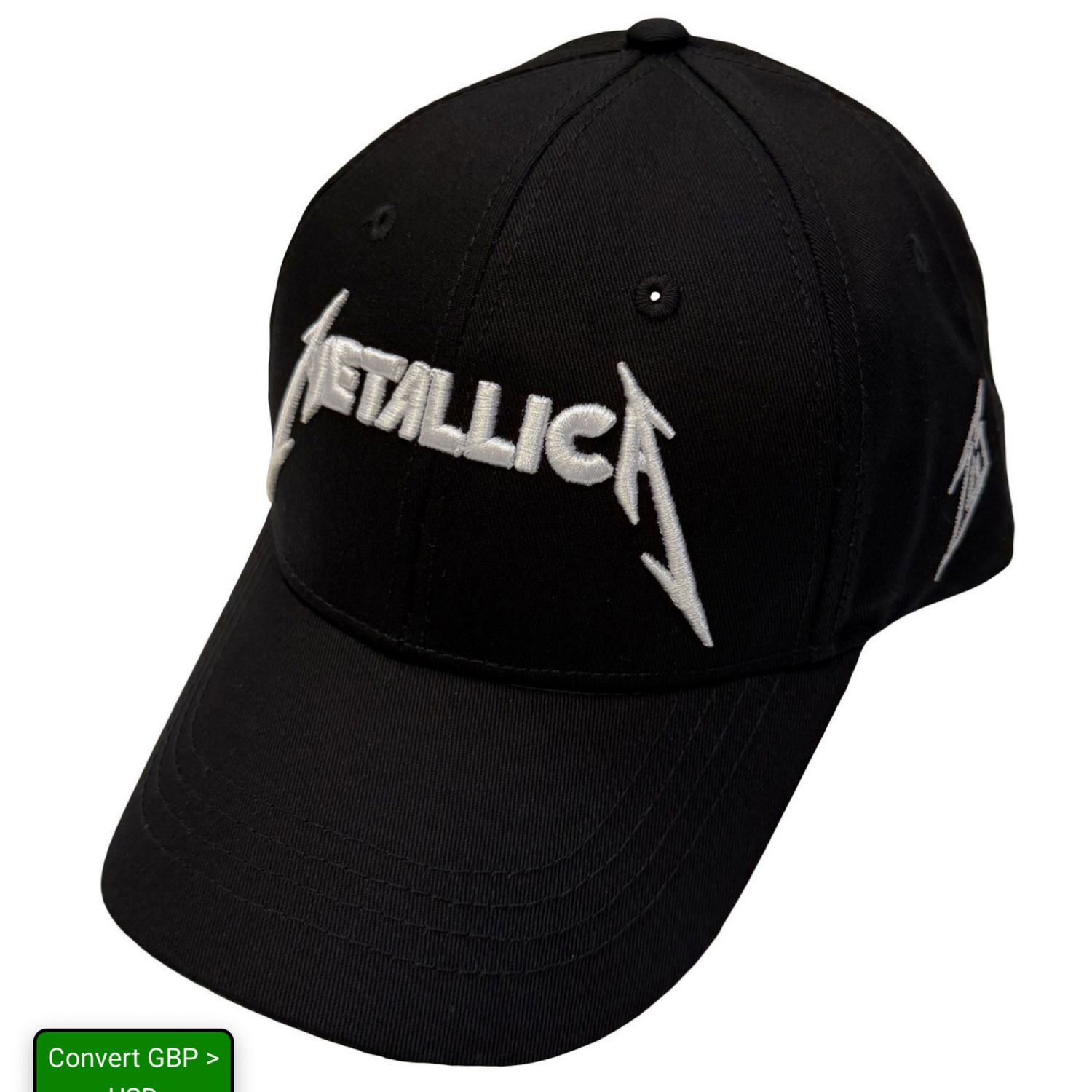 Metallica Unisex Baseball Cap: Text &amp; M Logos