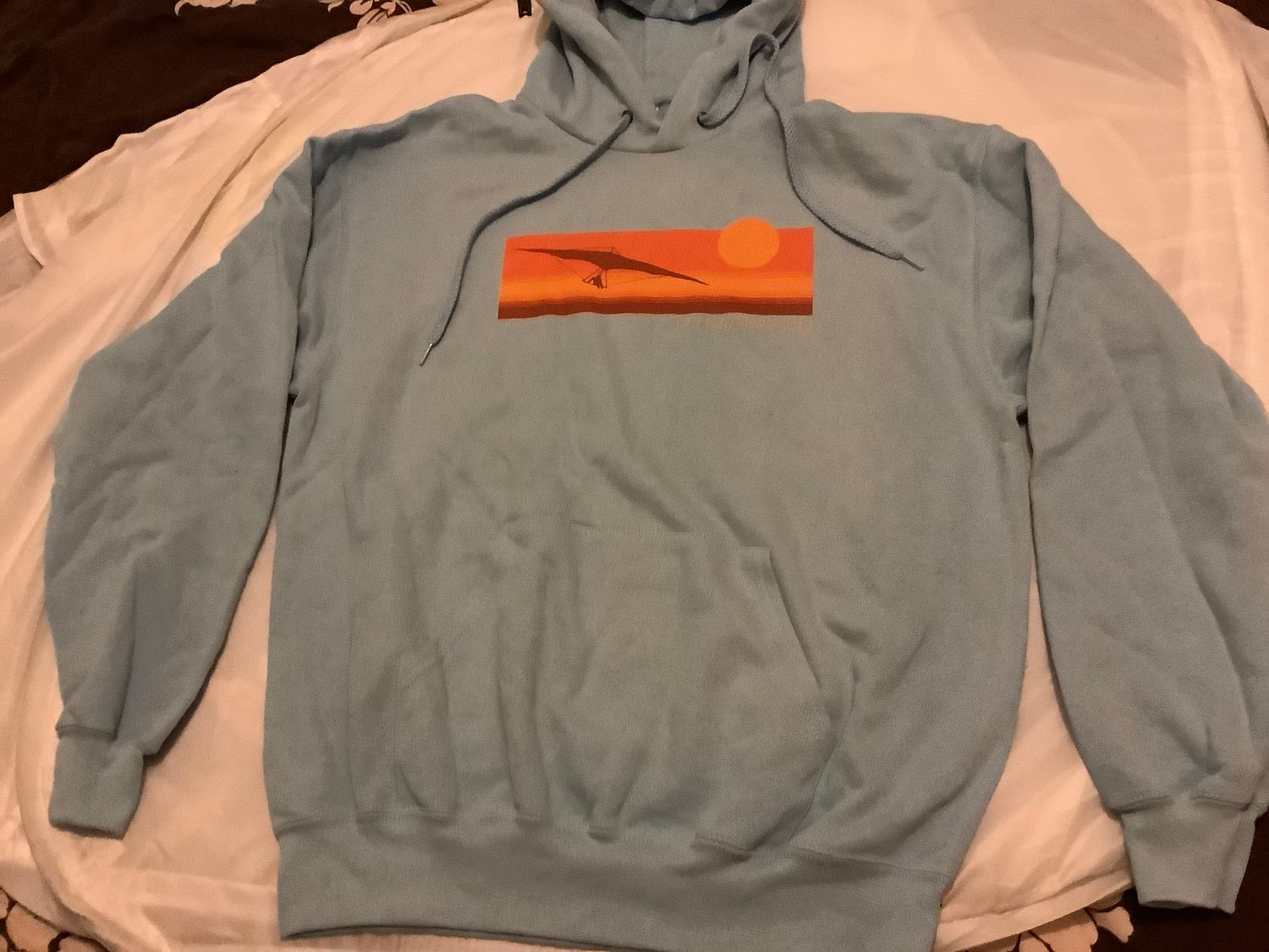 FU Manchu Hang On Hanglider (Light Blue) Pullover Hoodie